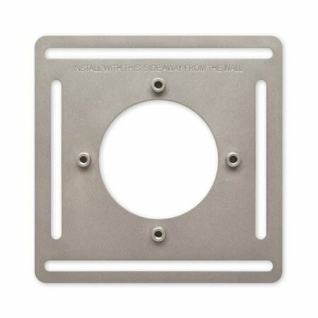 GOOGLE NEST Thermostat E Steel Mounting Plate, Stainless Steel, 4PK T4007EF